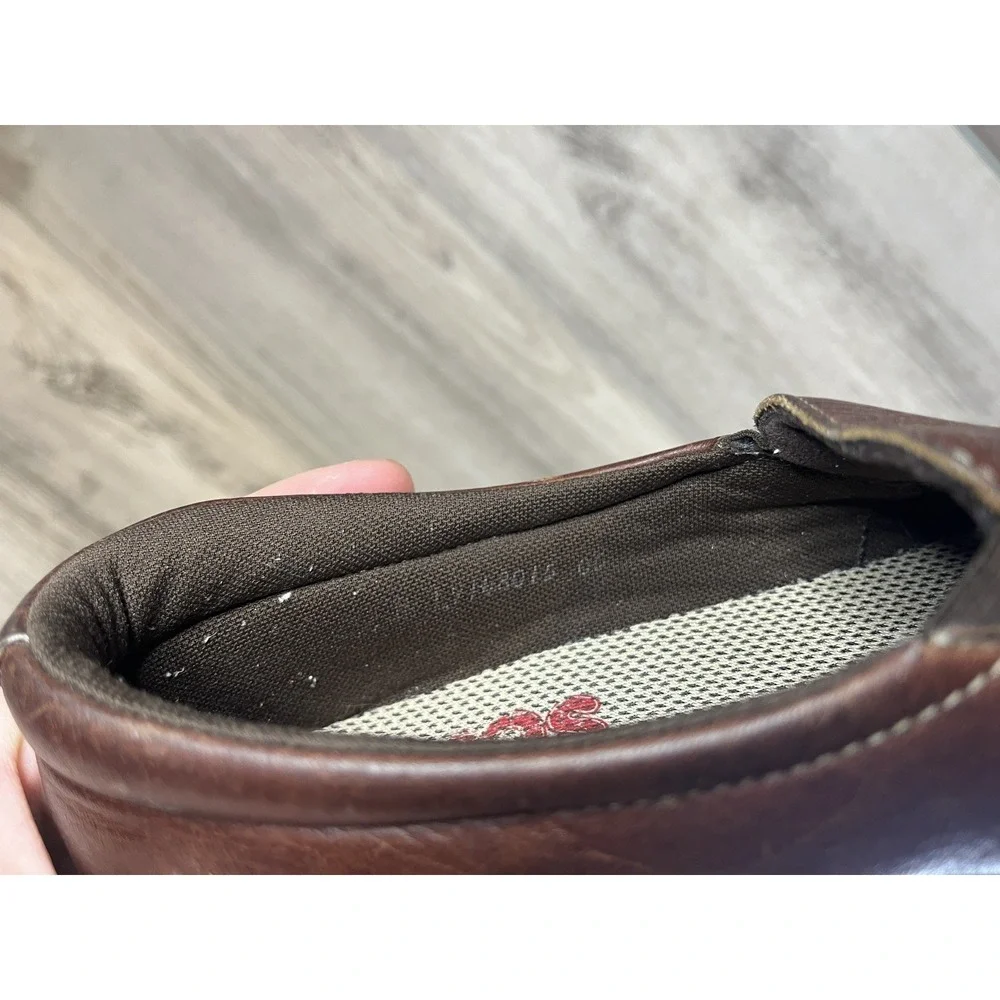 SAS Twin Slip On Loafer Womens 8.5 M Shoes‎ USA Made Brown Leather
